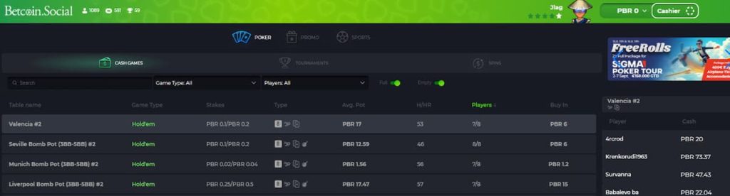 Betcoin Casino Poker
